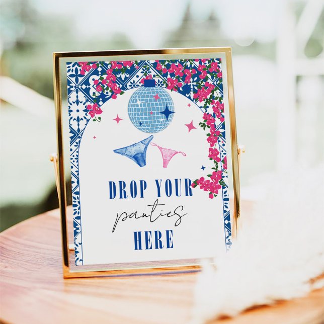 Släpp din Pantie Dancing Queen Grekiska Möhippa Poster (Skapare uppladdad)