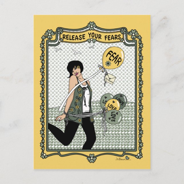 Släpp din rädsla_C_-vykort Vykort (Framsida)