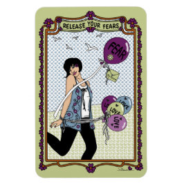 Släpp dina rädslor_A_4x6 kylskåp Magnet