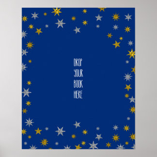 Släpp ditt bok-tecken Little Star Baby Shower Poster