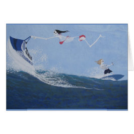 Släpp död roligt hälsningskort