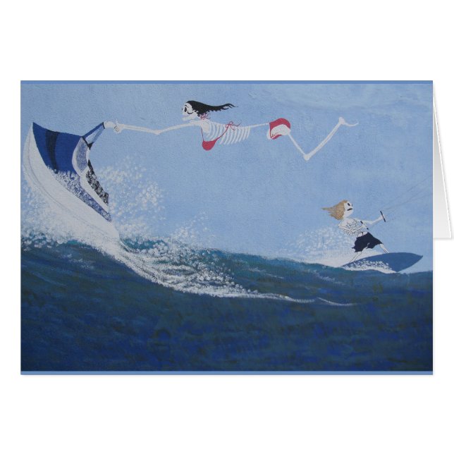 Släpp död roligt hälsningskort (Framsidan Horizontal)