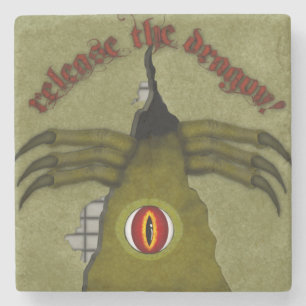 Släpp draken! Digital Art Stenunderlägg