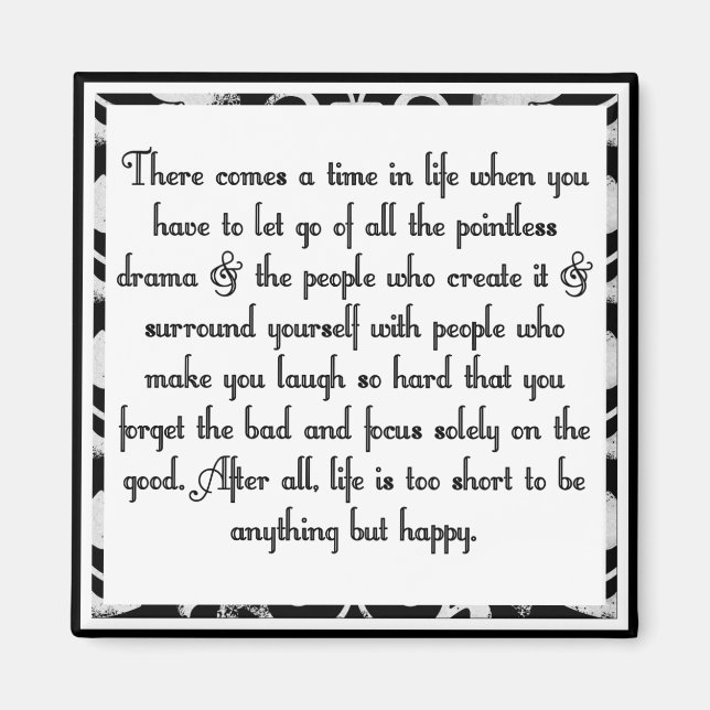 Släpp dramat magnet (Framsidan)