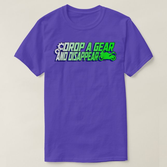 Släpp en växel och kasta den t shirt (Design framsida)