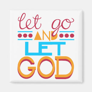 Släpp fram GOD (ursprunglig typografi) Magnet
