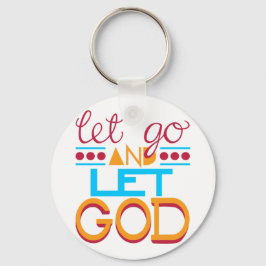 Släpp fram GOD (ursprunglig typografi) Nyckelring