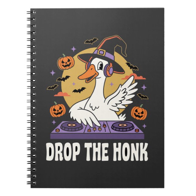 Släpp Höstens Halloween DJ Goose Anteckningsbok (Framsidan)