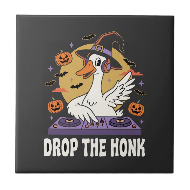 Släpp Höstens Halloween DJ Goose Kakelplatta (Framsidan)