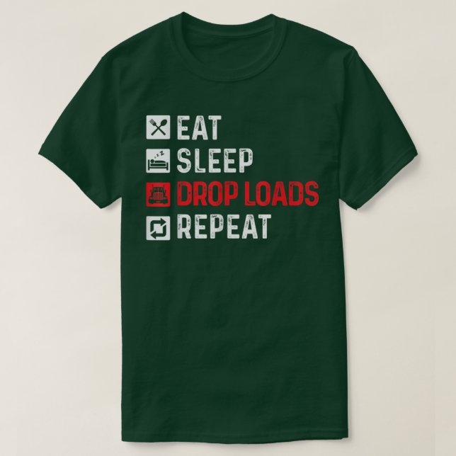 Släpp inläsningarTrucker Semi Lastbil-drivrutin Bi T Shirt (Design framsida)