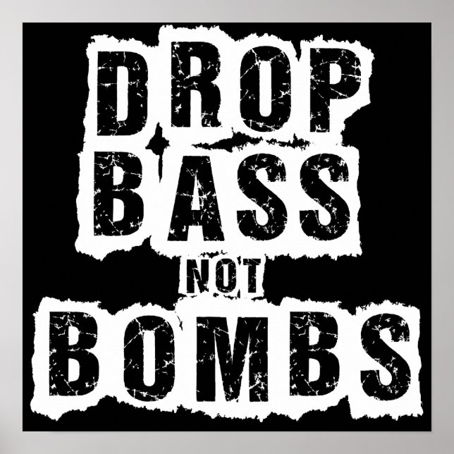 Släpp inte bomber poster (Framsidan)