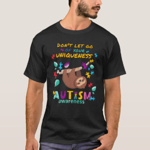 Släpp inte din unika autism i Pappa-support T Shirt
