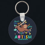 Släpp inte din unika autism-medvetenhet nyckelring<br><div class="desc">Låt inte din Uniqueness Autism Awareness-design som har en lutning på en träd gren och inte släpper taget. Utformning av ljus,  ljus och roligt för att göra dig mer medveten om kampanj och tillföra saker till din hemdekan</div>