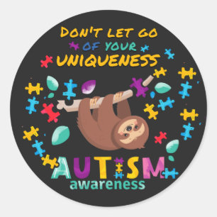 Släpp inte din unika autism-medvetenhet runt klistermärke