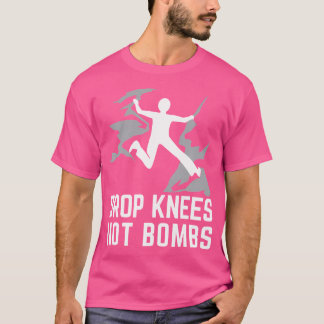 Släpp Knees inte bomber klimatberget i Sten T Shirt