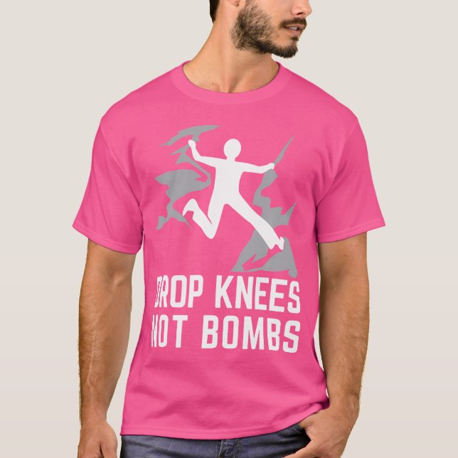 Släpp Knees inte bomber klimatberget i Sten T Shirt (Framsida)