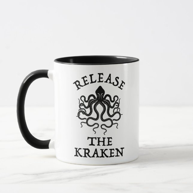 Släpp Kraken Mugg (Vänster)