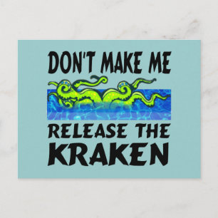 Släpp Kraken Postcards Vykort