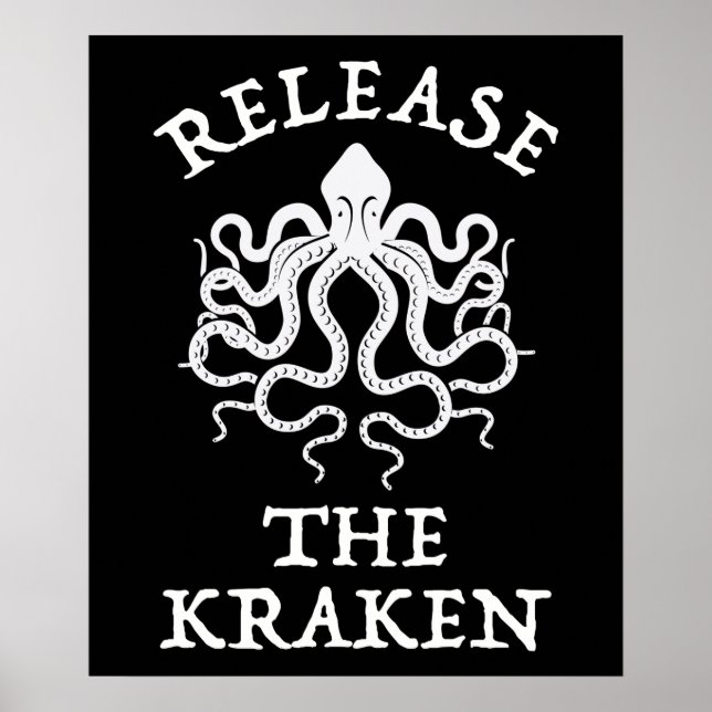 Släpp Kraken Poster (Framsidan)