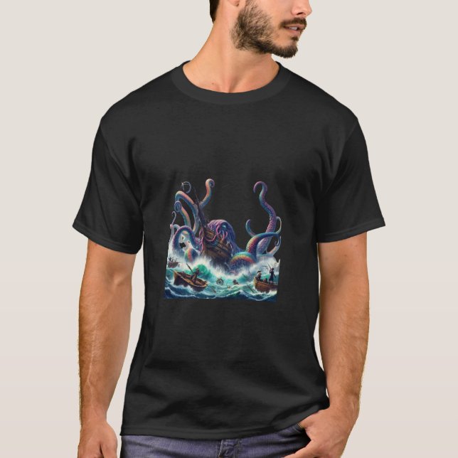 Släpp Kraken T Shirt (Framsida)
