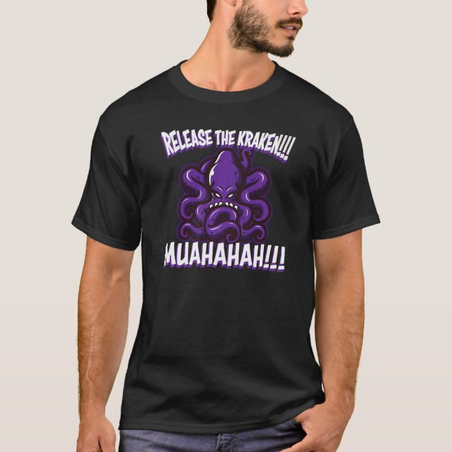 Släpp Kraken T Shirt (Framsida)