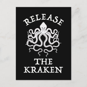 Släpp Kraken Vykort