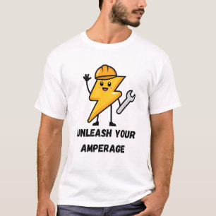 Släpp lös Amperage Söt elektriker ingenjörspresent T Shirt