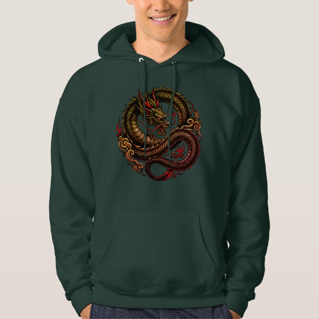 Släpp lös din elddrake hoodie 🔥 (Framsida)