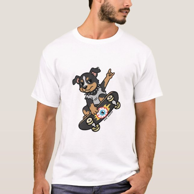 Släpp loss attityden med "Dog Skates"  T Shirt (Framsida)
