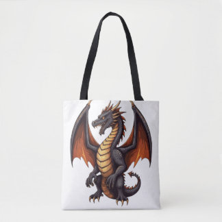 Släpp loss Beasten - Död Metall Dragon Mascot Tee Tygkasse