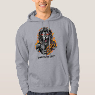 Släpp loss Beasten: Legenden för Warrior Lejon Hoodie