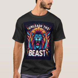 Släpp loss Beasten - Neon Roaring Lejon T-Shirt De