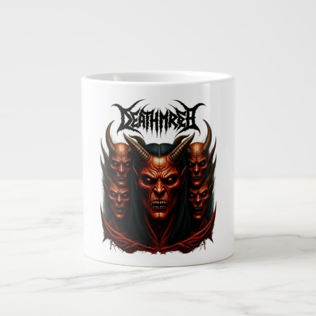 Släpp loss Chaos - Död Metall Demon Army Tee Tee" Jumbo Mugg (Framsidan)