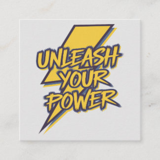 Släpp loss din drivkraftsintensiva blixt fyrkantigt visitkort