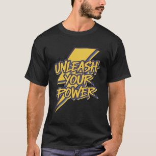 Släpp loss din drivkraftsintensiva blixt t shirt