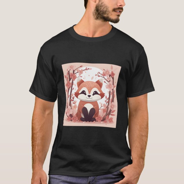 Släpp Loss Din Innersta Vara Med Vår Röda Panda Oc T Shirt (Framsida)