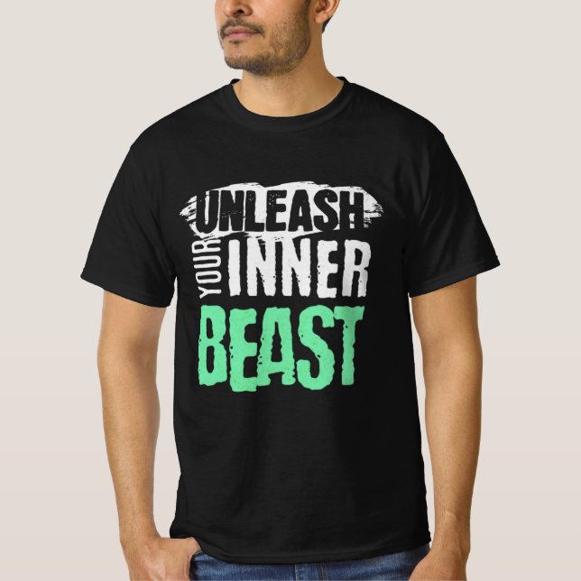 Släpp loss din inre Beast - Intensiv grammofondesi T Shirt (Framsida)