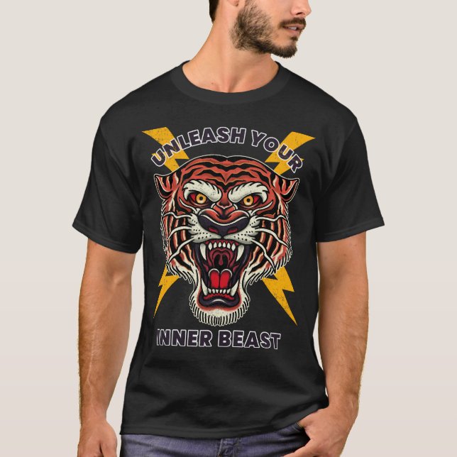 Släpp loss din inre best T-shirt  (Framsida)