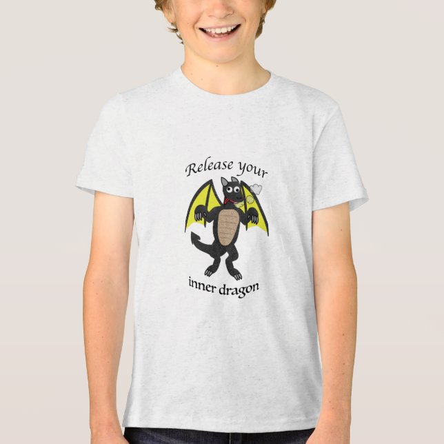 Släpp loss din inre drak (tokig) t shirt (Framsida)