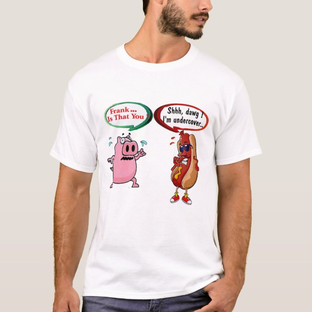 Släpp loss din inre Komiker | Manar Hett Dog Humor T Shirt (Framsida)