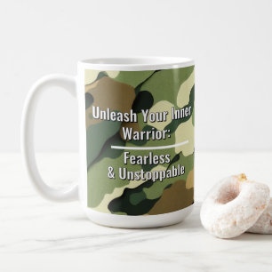 "Släpp loss din inre krigare" Kaffemugg