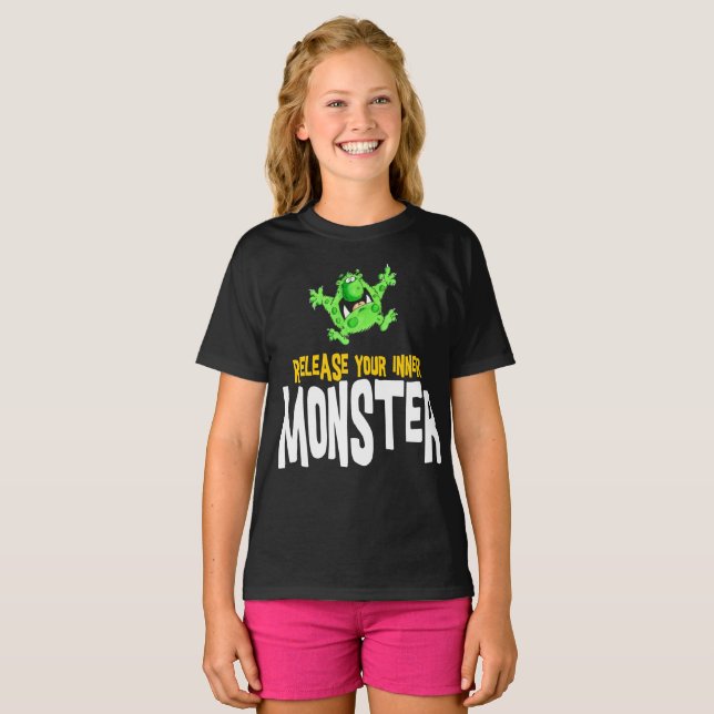 Släpp loss din inre monster tee (Hel framsida)