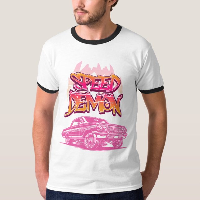 Släpp loss din inre racer med snabbare demontering t shirt (Framsida)