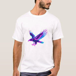 Släpp loss din inre rebell - cyberpunk Neon Eagle T Shirt