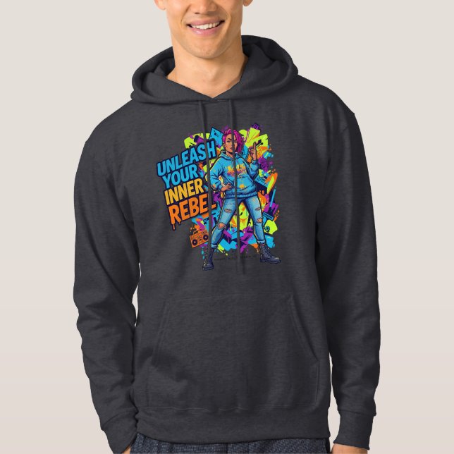 Släpp loss din inre rebell - Hoodie -  (Framsida)