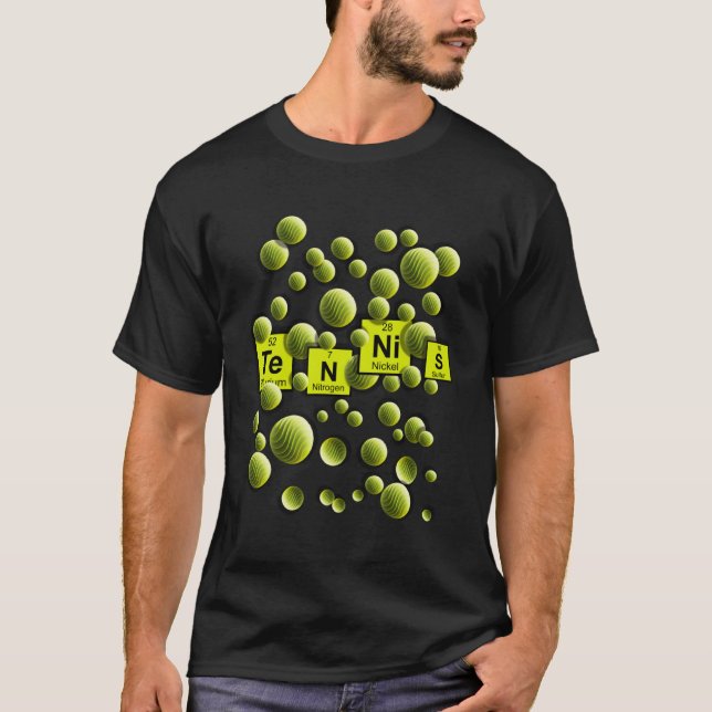 Släpp loss din inre tennis Pro med vår periodiska  T Shirt (Framsida)