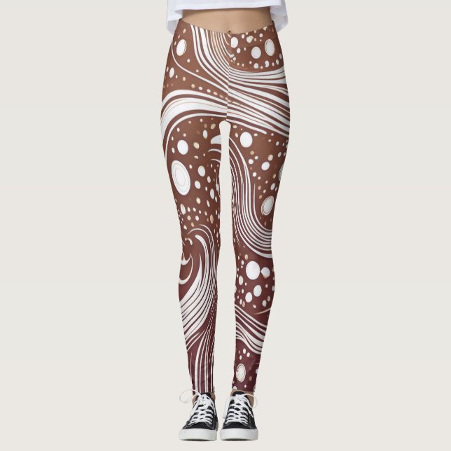 Släpp loss din kreativitet: Funky Mönster Leggings (Framsida)