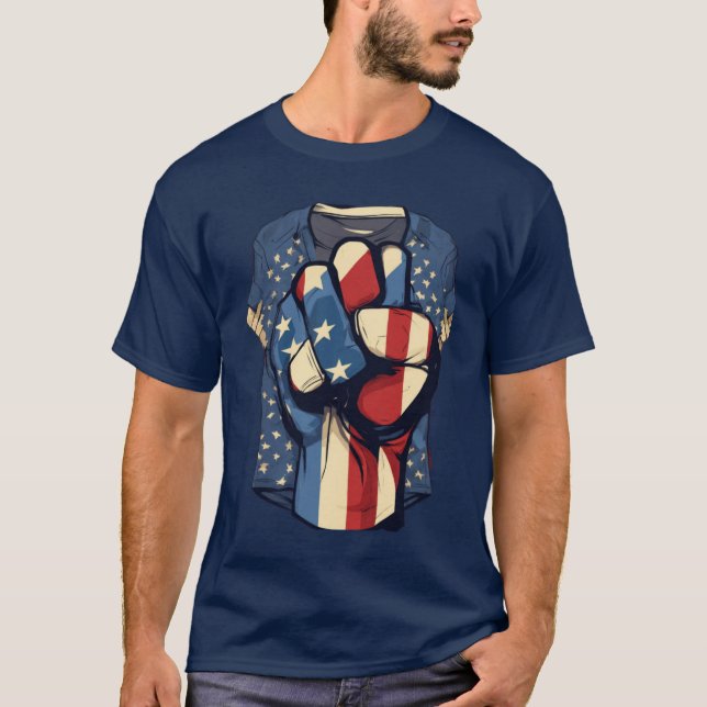 Släpp loss effekten: Dynamisk T-Shirt-design" T Shirt (Framsida)