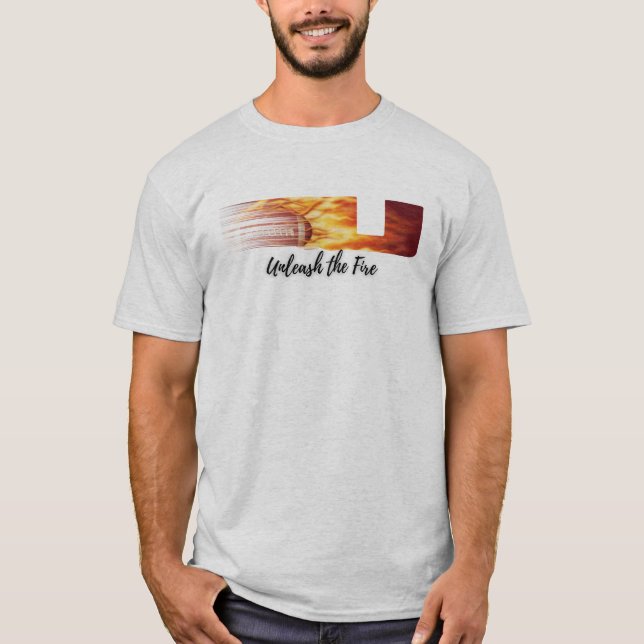 Släpp loss fotbollsskjortan i brandurbana t shirt (Framsida)