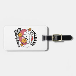 Släpp loss Helgdag Cheer - Tjud Hund jul Bagagebricka